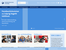Tablet Screenshot of hwk-leipzig.de